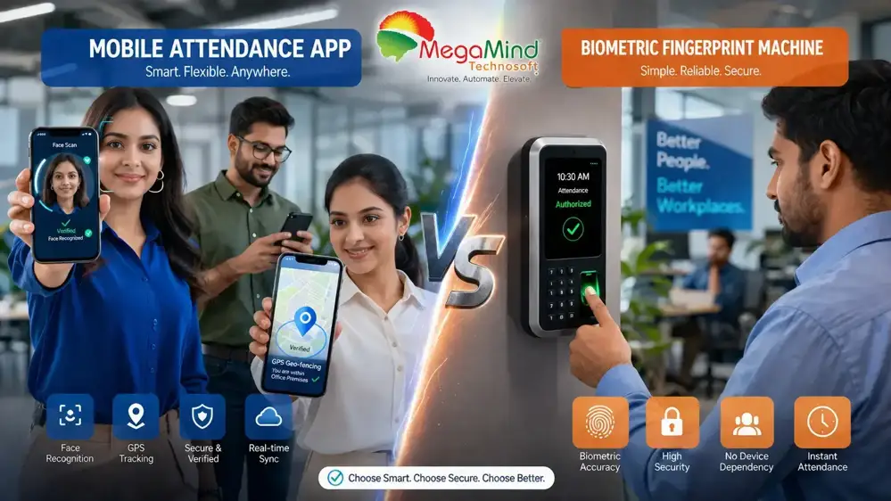 Mobile App vs Biometric Attendance Comparison