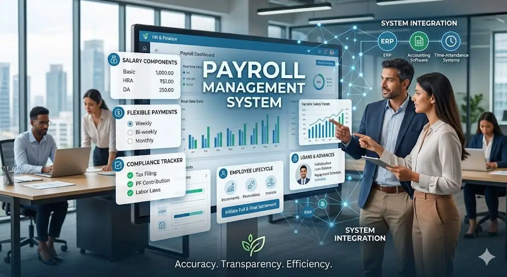HRMS time office and shift management for manufacturing